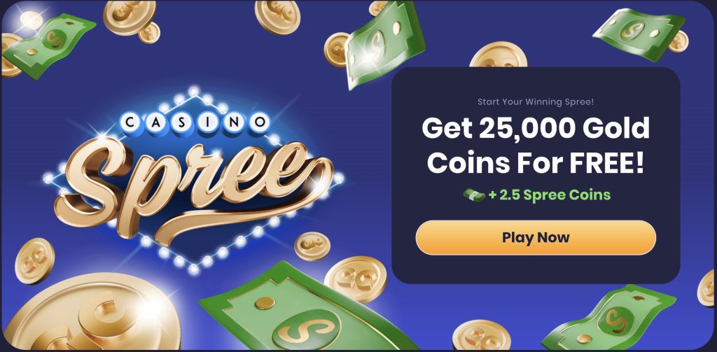 Spree Casino Welcome Offer Banner